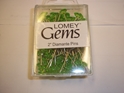 2" LOMEY GEMS DIAMANTE GREEN CORSAGE PINS 100/BOX 