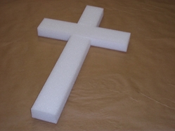 cross styrofoam foam floral americommerce